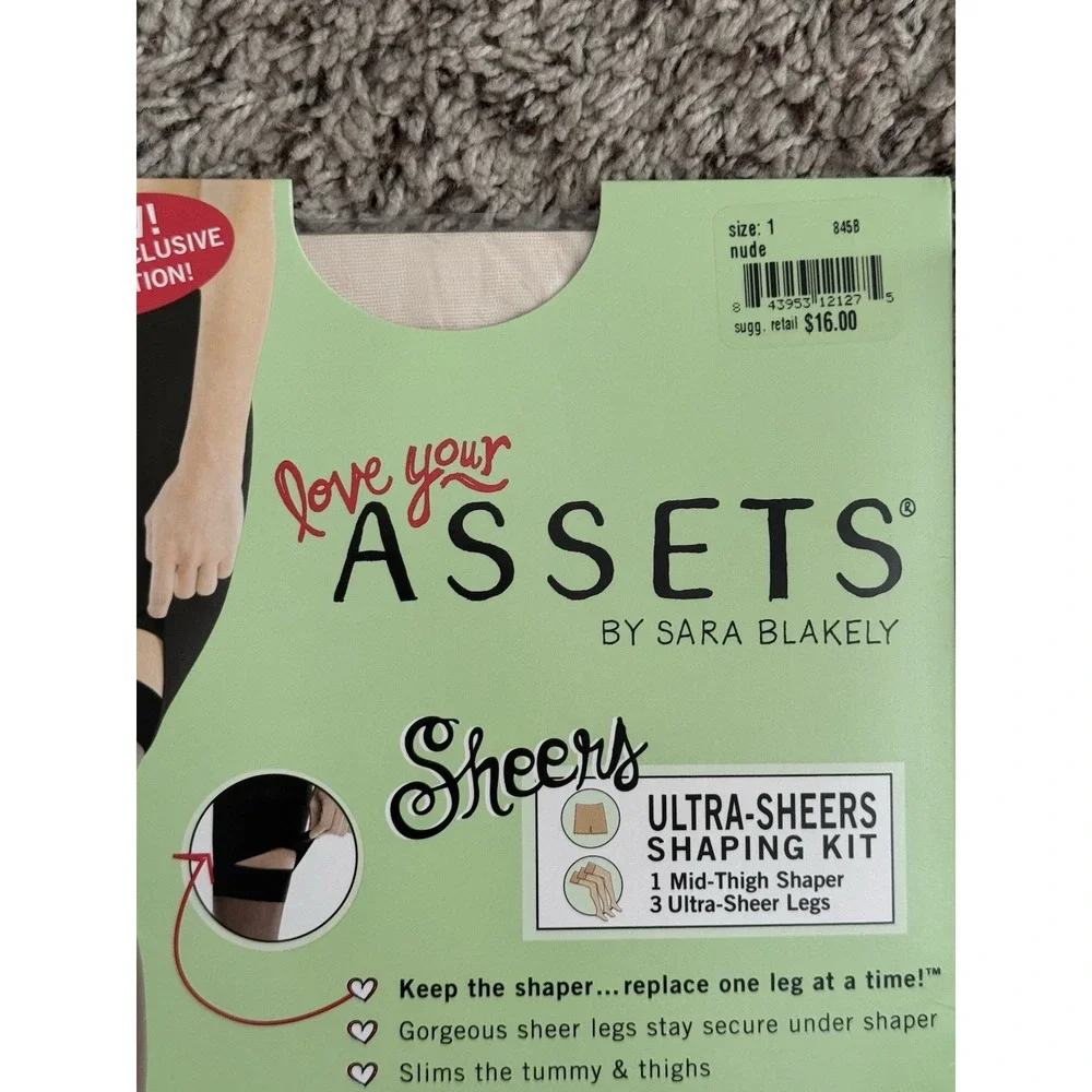 Spanx Stockings Love Your Assets Ultra Sheer Shaping Kit Nude‎ AND Replacement